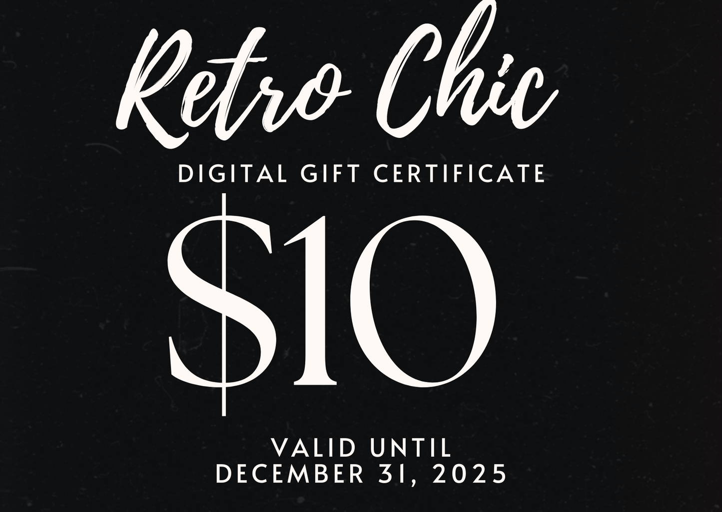 Retro Chic Digital Gift Card