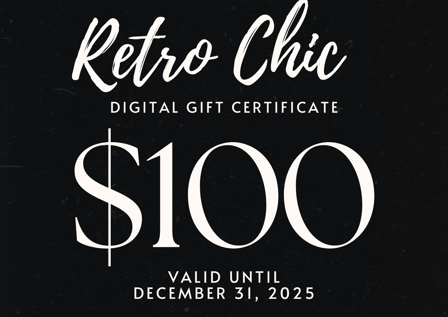 Retro Chic Digital Gift Card