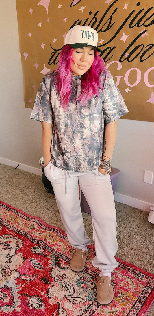 CAMO OVERSIZED TEE