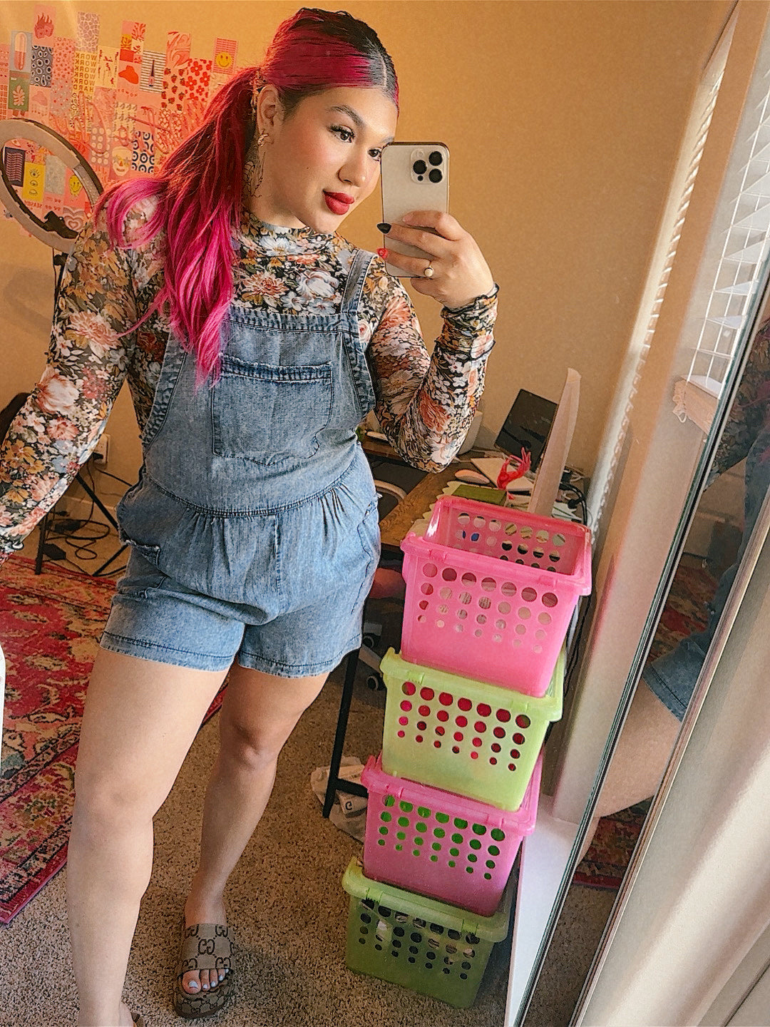 summertime denim romper