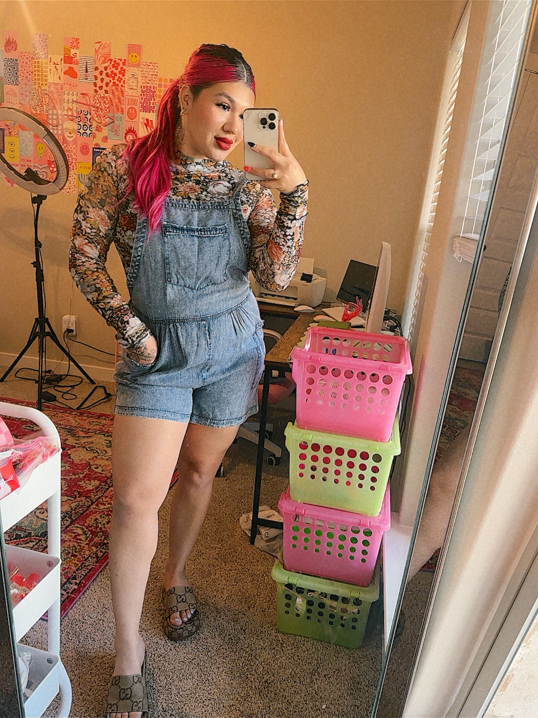 summertime denim romper